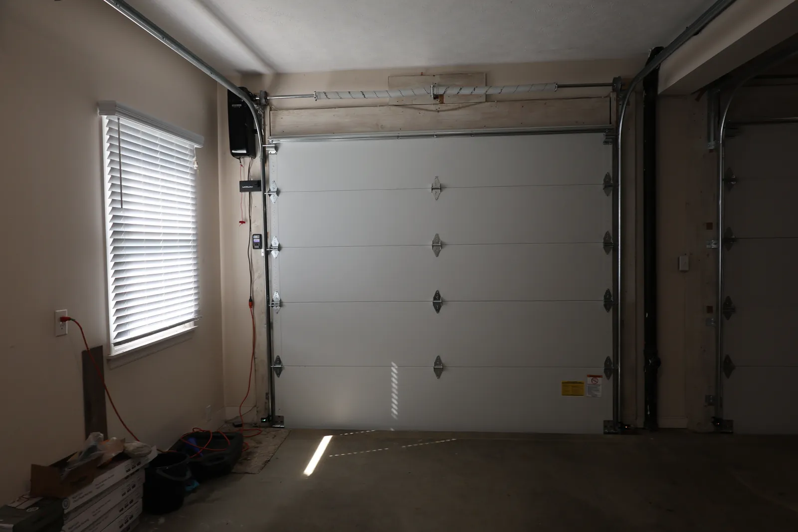 LiftMaster wall-mount opener and wall control installed by Bear Door Services